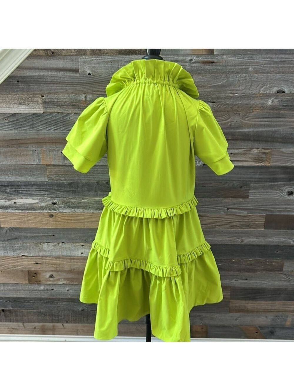 Alden Adair Hallie Ruffle Dress in Citrus Size Small NWT - Picture 9 of 12